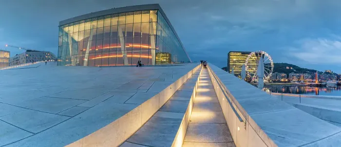 Framed Print : View of Oslo Opera House and Munch Museum at dusk, Oslo, Norway, Scandinavia, Europe Framed Print : View of Oslo Opera House and Munch Museum at dusk, Oslo, Norway, Scandinavia, Europe