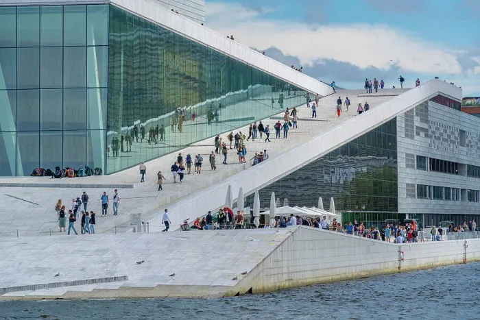 Framed Print : View of Oslo Opera House on sunny day, Oslo, Norway, Scandinavia, Europe Framed Print : View of Oslo Opera House on sunny day, Oslo, Norway, Scandinavia, Europe