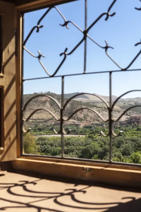 Framed Print : A view of the Ourika Valley as glimpsed through the window of a traditional Berber house, Morocco, North Africa, Africa Framed Print : A view of the Ourika Valley as glimpsed through the window of a traditional Berber house, Morocco, North Africa, Africa