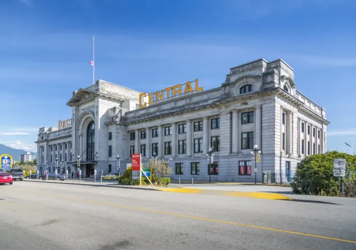 Framed Print : View of Pacific Central Station, Vancouver, British Columbia, Canada, North America Framed Print : View of Pacific Central Station, Vancouver, British Columbia, Canada, North America