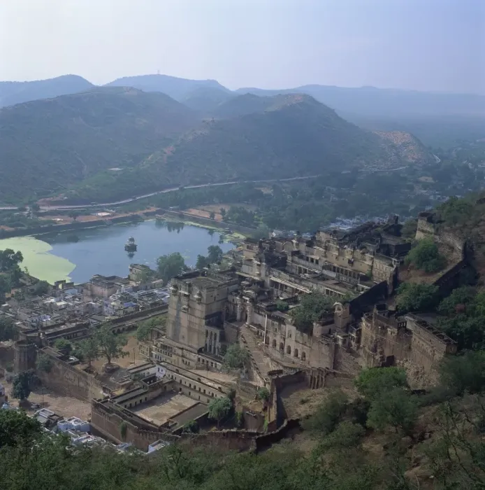Framed Print : View of palace from fort, Bundi, Rajasthan state, India, Asia Framed Print : View of palace from fort, Bundi, Rajasthan state, India, Asia