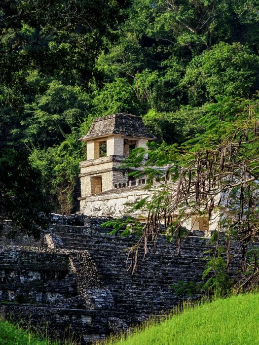 Framed Print : View towards The Palace, Palenque Archaeological Site, Palenque, Chiapas State, Mexico Framed Print : View towards The Palace, Palenque Archaeological Site, Palenque, Chiapas State, Mexico