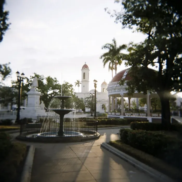Framed Print : View across Parc Central, Cienfuegos, Cuba, West Indies, Central America Framed Print : View across Parc Central, Cienfuegos, Cuba, West Indies, Central America