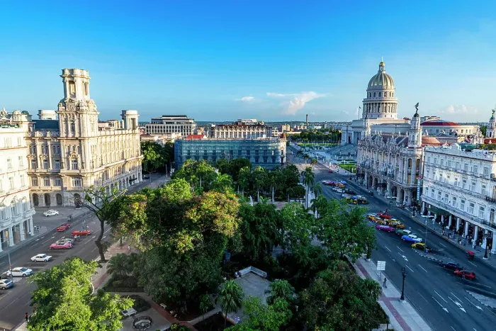 Framed Print : View over Parque Central, Havana, Cuba, West Indies, Central America Framed Print : View over Parque Central, Havana, Cuba, West Indies, Central America