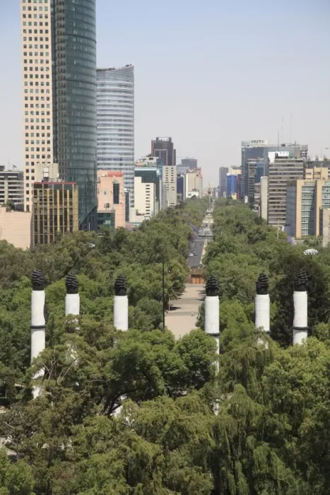 Framed Print : View of Paseo de la Reforma, Monumento a los Ninos Heroes, skyline, park, Chapultepec Hill, Chapultepec, Mexico City, Mexico, North America Framed Print : View of Paseo de la Reforma, Monumento a los Ninos Heroes, skyline, park, Chapultepec Hill, Chapultepec, Mexico City, Mexico, North America