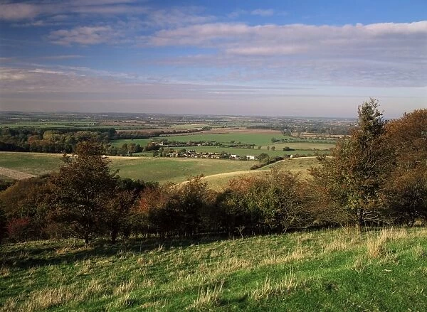 View from the Pegston Hills, an Area of Outstanding Natural Beauty, of Hertfordshire