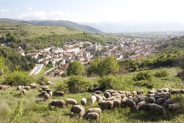 View of Pescina, Abruzzi, Italy, Europe