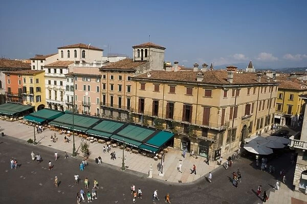 View of Piazza Bra from Roman Arena