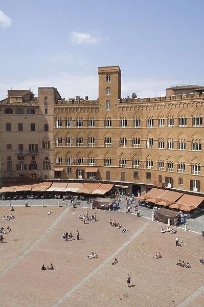 View of the Piazza del Campo from the Palazzo Pubblico