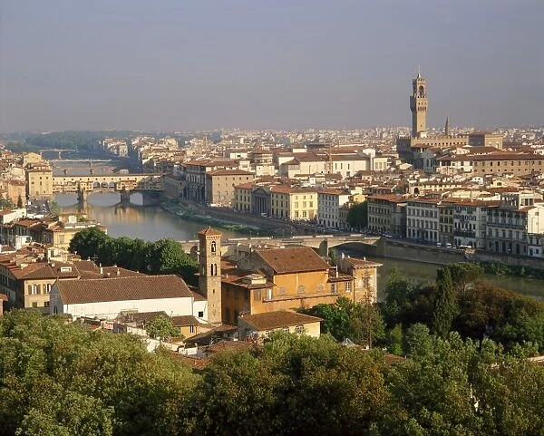 View from the Piazzale Michelangelo over the city and