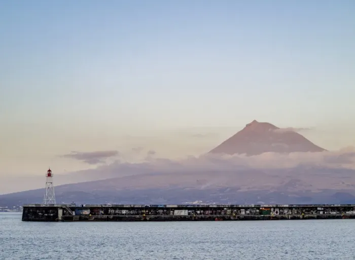 Framed Print : View towards the Pico Mountain, Faial Island, Azores, Portugal, Atlantic, Europe Framed Print : View towards the Pico Mountain, Faial Island, Azores, Portugal, Atlantic, Europe