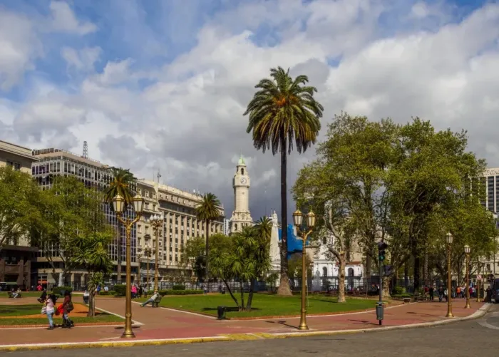 Framed Print : View of the Plaza de Mayo, Monserrat, City of Buenos Aires, Buenos Aires Province Framed Print : View of the Plaza de Mayo, Monserrat, City of Buenos Aires, Buenos Aires Province