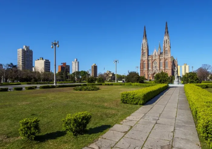 Framed Print : View of the Plaza Moreno and the Cathedral of La Plata, La Plata, Buenos Aires Province Framed Print : View of the Plaza Moreno and the Cathedral of La Plata, La Plata, Buenos Aires Province