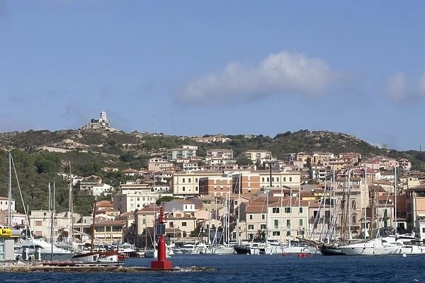View of the port, La Maddalena, Maddalena Islands, Sardinia, Italy, Mediterranean, Europe