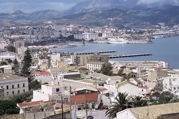 View over port of of the Spanish enclave of Ceuta