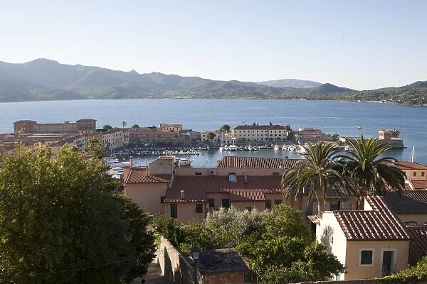 View over Portoferraio, Elba Island, Italy, Mediterranean, Europe