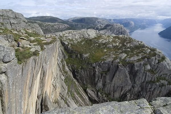 View from Preikestolen (Pulpit Rock), near Stavanger, Norway, Scandinavia, Europe