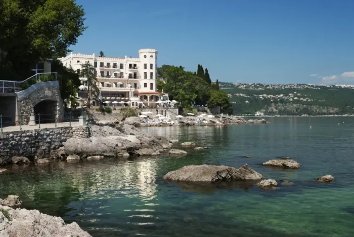 Framed Print : View along promenade, Opatija, Kvarner Gulf, Croatia, Adriatic, Europe Framed Print : View along promenade, Opatija, Kvarner Gulf, Croatia, Adriatic, Europe