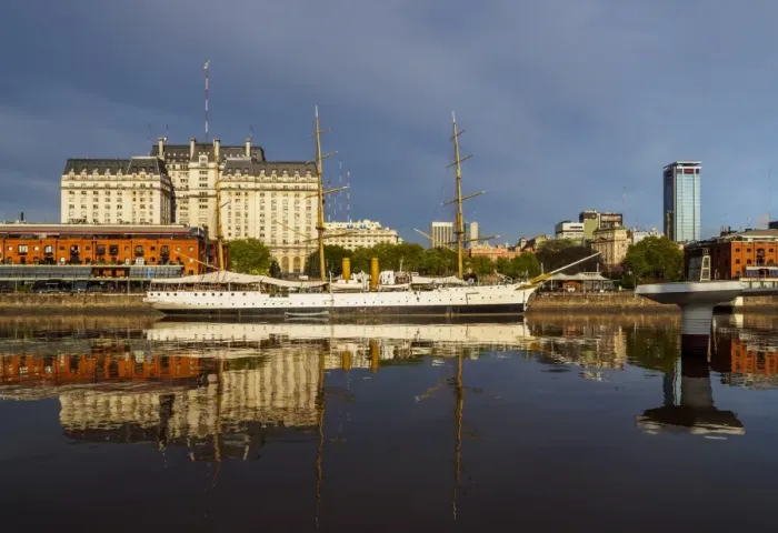 Framed Print : View of Puerto Madero and the museum ship ARA Presidente Sarmiento, City of Buenos Aires Framed Print : View of Puerto Madero and the museum ship ARA Presidente Sarmiento, City of Buenos Aires