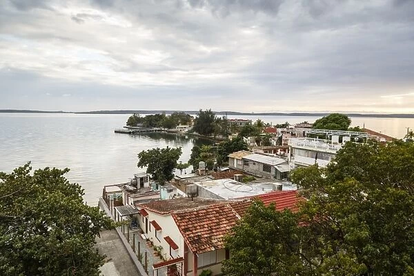 View over Punta Gorda and the Cienfuegos Bay, Cienfuegos, Cuba, West Indies, Caribbean