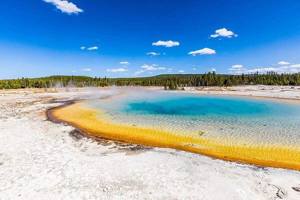 This was the view from Rainbow Geyser and it is surreal the colors that the different