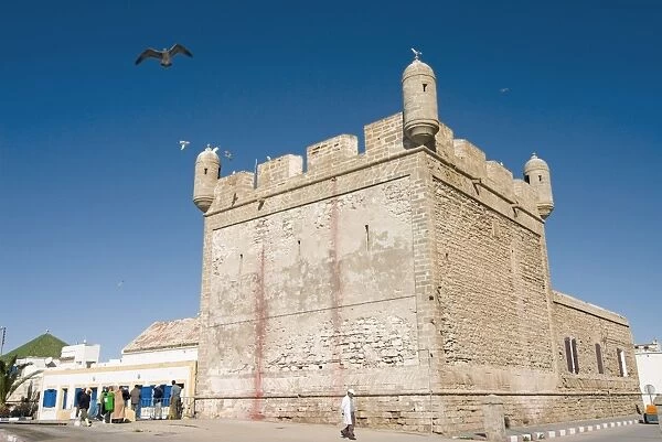View of the ramparts of the Old City, UNESCO World Heritage Site, Essaouira