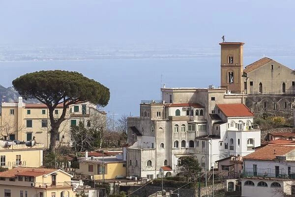 View of Ravello, from Scala, Costiera Amalfitana (Amalfi Coast), UNESCO World Heritage Site