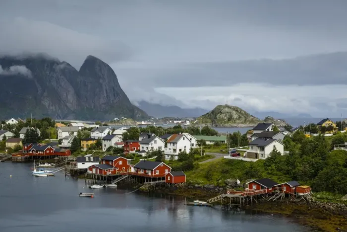 Framed Print : View over Reine, Lofoten Islands, Arctic, Norway, Scandinavia, Europe Framed Print : View over Reine, Lofoten Islands, Arctic, Norway, Scandinavia, Europe