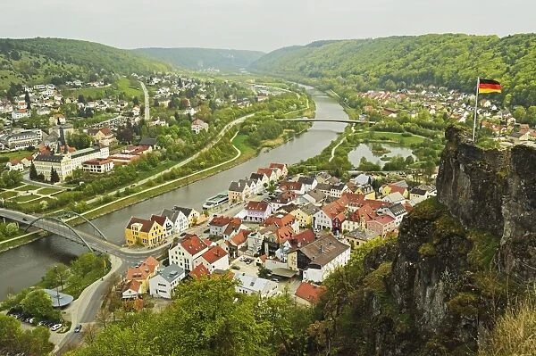View of Riedenburg, Altmuehl Valley, Bavaria, Germany, Europe