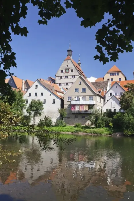 Framed Print : View over River Enz at the Old Town with Town Hall, Besigheim, Ludwigsburg District, Baden Wurttemberg, Germany, Europe Framed Print : View over River Enz at the Old Town with Town Hall, Besigheim, Ludwigsburg District, Baden Wurttemberg, Germany, Europe