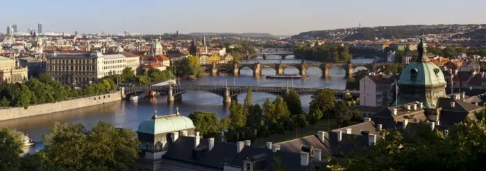Framed Print : View of the River Vltava and bridges, Prague, Czech Republic, Europe Framed Print : View of the River Vltava and bridges, Prague, Czech Republic, Europe