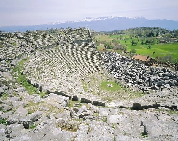 View of Roman amphitheatre Selge