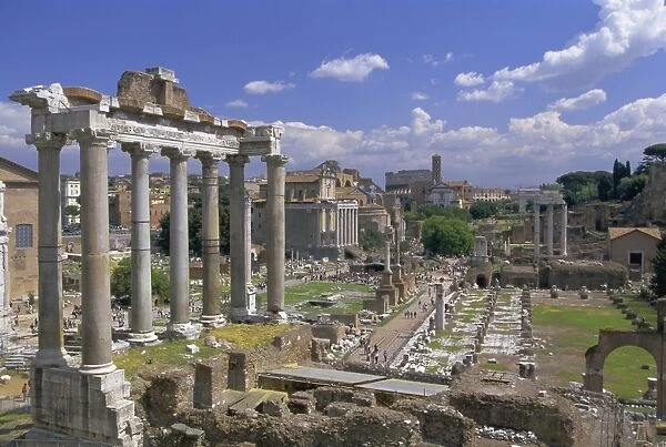 View across the Roman Forum