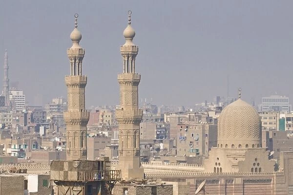 View over the roofs of the old city of Cairo, Egypt, North Africa, Africa