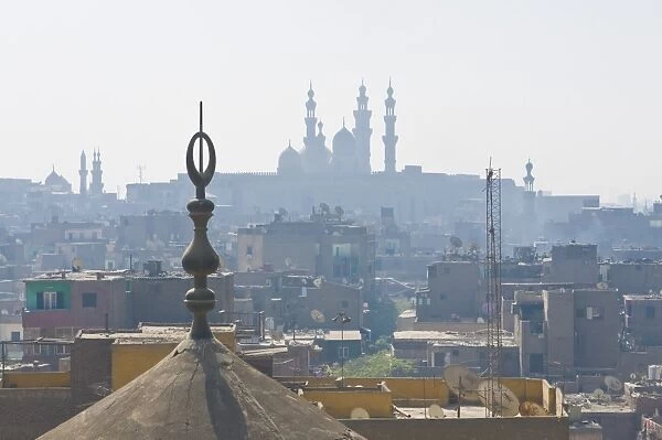 View over the roofs of the old city of Cairo, Egypt, North Africa, Africa