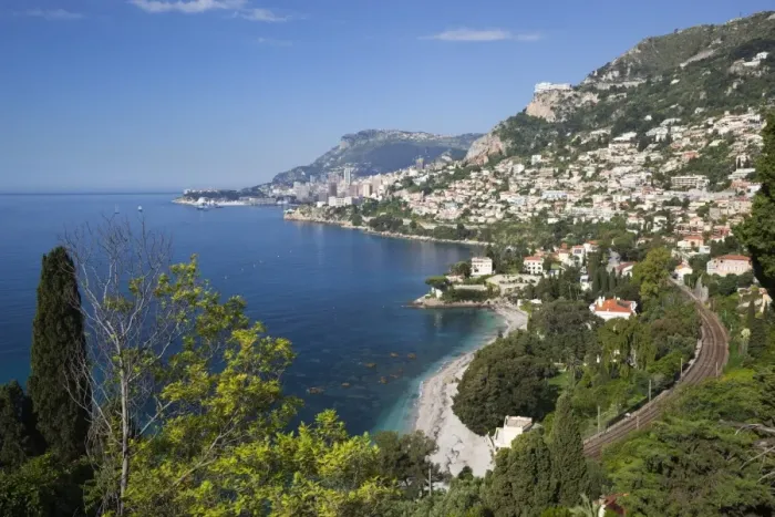 Framed Print : View along Roquebrune Bay to Monte Carlo, Roquebrune-Cap-Martin, Provence-Alpes-Cote d Azur, French Riviera, Provence, France, Mediterranean, Europe Framed Print : View along Roquebrune Bay to Monte Carlo, Roquebrune-Cap-Martin, Provence-Alpes-Cote d Azur, French Riviera, Provence, France, Mediterranean, Europe