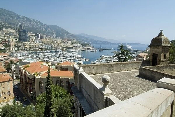 View from the Royal Palace, Monaco-Veille, Monaco, Mediterranean, Europe