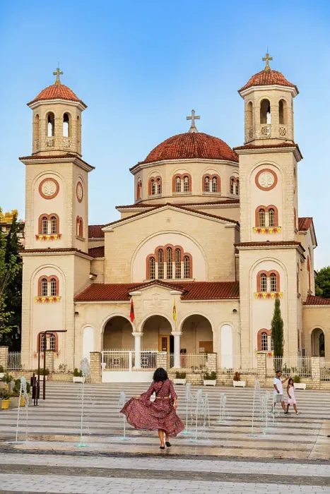 Framed Print : View of Saint Demetrius Cathedral, Berat, Albania, Europe Framed Print : View of Saint Demetrius Cathedral, Berat, Albania, Europe