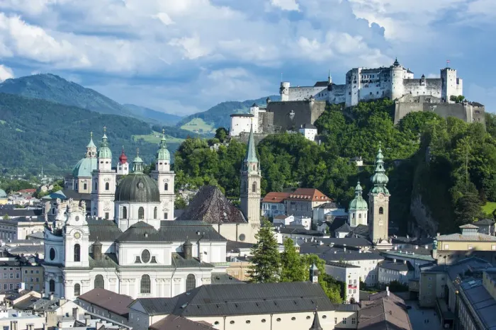 Framed Print : View over Salzburg, Austria, Europe Framed Print : View over Salzburg, Austria, Europe