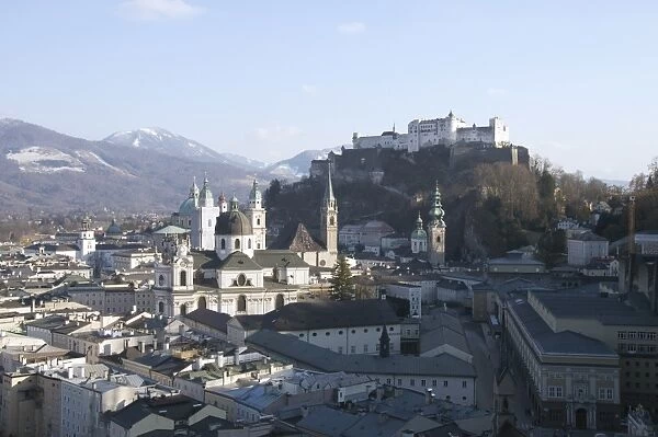 View of Salzburg from the Monchsberg, Salzburg, Austria