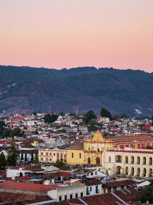 Framed Print : View towards the San Cristobal Cathedral at dusk, San Cristobal de las Casas, Chiapas State, Mexico Framed Print : View towards the San Cristobal Cathedral at dusk, San Cristobal de las Casas, Chiapas State, Mexico