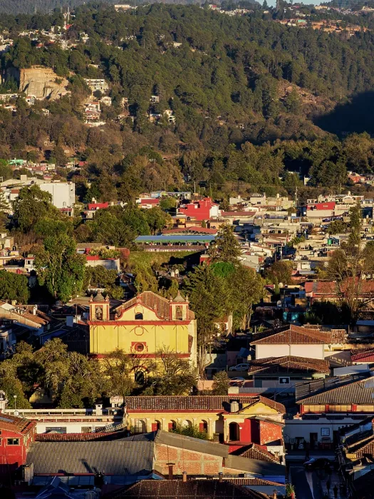 Framed Print : View towards the San Francisco de Asis Church at sunset, San Cristobal de las Casas, Chiapas State, Mexico Framed Print : View towards the San Francisco de Asis Church at sunset, San Cristobal de las Casas, Chiapas State, Mexico