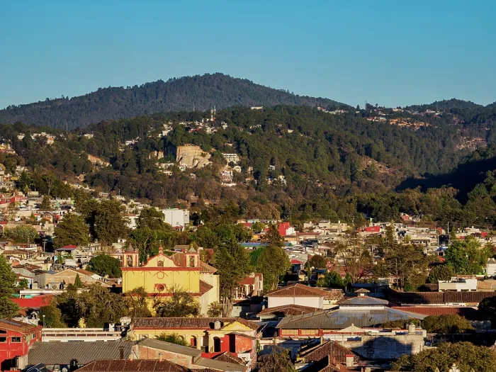 Framed Print : View towards the San Francisco de Asis Church at sunset, San Cristobal de las Casas, Chiapas State, Mexico Framed Print : View towards the San Francisco de Asis Church at sunset, San Cristobal de las Casas, Chiapas State, Mexico