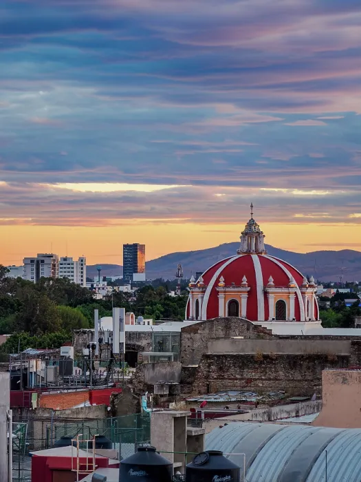 Framed Print : View towards the San Jeronimo Church at sunset, City of Puebla, Puebla State, Mexico Framed Print : View towards the San Jeronimo Church at sunset, City of Puebla, Puebla State, Mexico