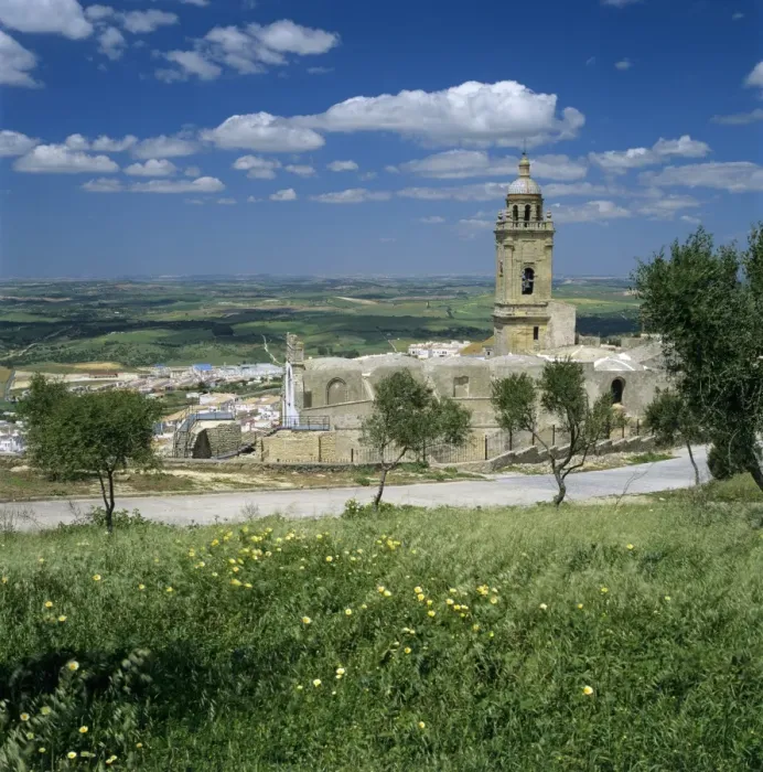Framed Print : View over Santa Maria la Coronada church and old town, Medina Sidonia, Andalucia, Spain, Europe Framed Print : View over Santa Maria la Coronada church and old town, Medina Sidonia, Andalucia, Spain, Europe