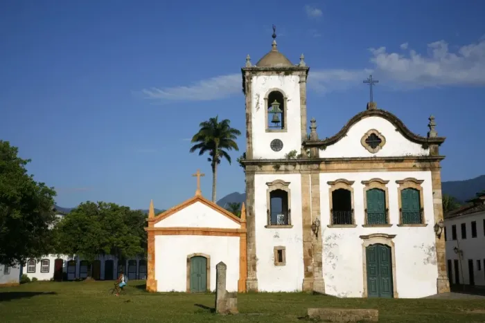Framed Print : View over Santa Rita church, Parati, Rio de Janeiro State, Brazil, South America Framed Print : View over Santa Rita church, Parati, Rio de Janeiro State, Brazil, South America