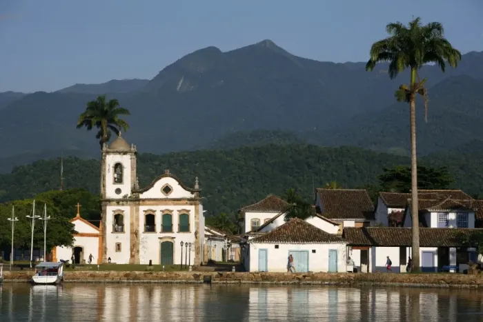 Framed Print : View over Santa Rita church, Parati, Rio de Janeiro State, Brazil, South America Framed Print : View over Santa Rita church, Parati, Rio de Janeiro State, Brazil, South America