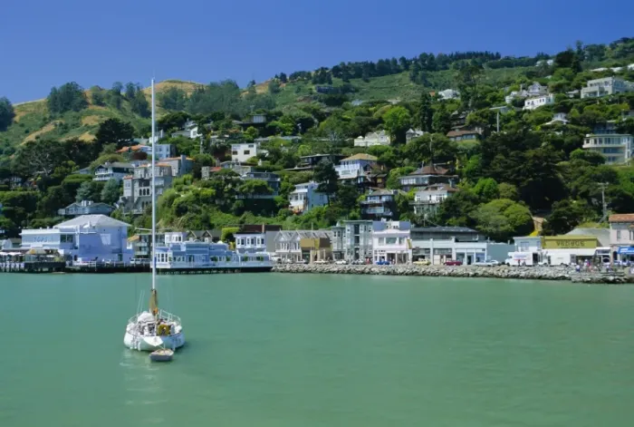 Framed Print : View of Sausalito on the San Francisco Bay Framed Print : View of Sausalito on the San Francisco Bay