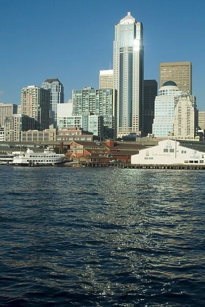 View of Seattle from Bainbridge ferry
