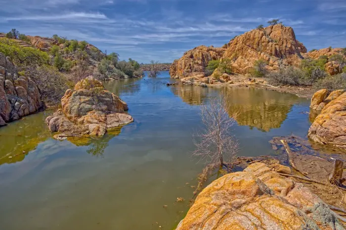 Framed Print : View of the Secret Cove on the east side of Watson Lake in Prescott, Arizona, United Framed Print : View of the Secret Cove on the east side of Watson Lake in Prescott, Arizona, United